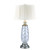29.5" White and Clear Contemporary Lake Butler Crystal Table Lamp - IMAGE 1
