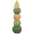 Carved Tri-Color Stacked Pumpkin Tower Fall Harvest Decoration - 42.5" - IMAGE 3