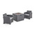 3pc Gray 2 Seater Outdoor Patio Chat Set with Fire Pit 31.25" - IMAGE 1