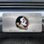 12" Stainless Steel and Black NCAA Florida State Seminoles Rectangular License Plate - IMAGE 2