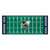 30" x 72" Green and Black NCAA Georgia Tech Yellow Jackets Football Field Rectangular Area Throw Rug Runner - IMAGE 1