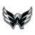 3" Stainless Steel and Black NHL Washington Capitals Emblem - IMAGE 1