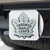 4" Stainless Steel and Gray NHL Toronto Maple Leafs Hitch Cover - IMAGE 2