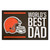 Red NFL Cleveland Browns "World's Best Dad" Rectangular Starter Door Mat 19" x 30" - IMAGE 1
