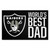 Black and White NFL Oakland Raiders "World's Best Dad" Rectangular Starter Door Mat 19" x 30" - IMAGE 1