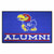 NCAA Blue and White Jayhawks Alumni Starter Door Mat 30" x 19" - IMAGE 1