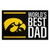 19" x 30" Black and Yellow NCAA Hawkeyes "WB Dad" Starter Door Mat - IMAGE 1