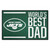 Green and White NFL New York Jets "World's Best Dad" Rectangular Starter Door Mat 19" x 30" - IMAGE 1