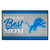 19" x 30" Blue and White Contemporary NFL Lions Rectangular Mat - IMAGE 1