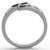 Women's Stainless Steel Ring with Crystals - Size 8 (Pack of 2) - IMAGE 3