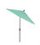 9ft Outdoor Sun Master Series Patio Umbrella With Crank Lift and Collar Tilt System, Turquoise Blue - IMAGE 3