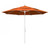 11ft Outdoor Sun Master Series Patio Umbrella With Crank Lift and Collar-Tilt System, Orange - IMAGE 1