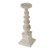 Ribbed Pedestal Cement Outdoor Pillar Candle Holder - 20" - IMAGE 2