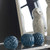 Geometric Ceramic Ball Decorations - 4" - Blue - Set of 3 - IMAGE 2