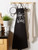 40" x 31" Black and White Cook For Wine Print Chef Apron - IMAGE 6