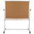 62.50” Reversible Mobile Cork Bulletin Board and White Board with Pen Tray - IMAGE 4
