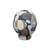 Handcrafted Ceramic Cubist Vase - 9.75" - Small - Blue and Brown - IMAGE 2