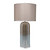 36" Beige, Taupe Brown, and Gray Decorative Glass Ethereal Table Lamp - IMAGE 1