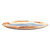 20.5" Orange and Blue Transitional Style Swirled Oval Tray - IMAGE 1