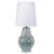 12.75" Vibrant Cornflower Blue and White Elegant Talon Table Lamp - IMAGE 1