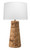Braided Seagrass Table Lamp with White Cone Shade - 27" - Brown - IMAGE 2