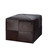 24" Brown and Black Accent Large Ottoman - IMAGE 1