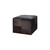 Large Upholstered Leather Square Ottoman - 24" - Espresso - IMAGE 2