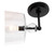 12" Clear and Black Decorative Wall Sconce - IMAGE 2