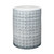 17.5" Blue and Gray Round Contemporary Wildflower Side Table - IMAGE 1