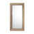 58" Brown Braided Non Beveled Rectangular Wall Mirror - IMAGE 1