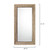 58" Brown Braided Non Beveled Rectangular Wall Mirror - IMAGE 3