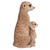 10" Mother and Baby Meerkat Outdoor Garden Statue - IMAGE 4