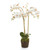 31" White and Green Artificial Phalaenopsis Orchid Plant - IMAGE 1