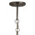 15.25" Nara Pendant in Clear Glass and Gun Metal Hardware - IMAGE 3