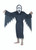 Black and White Scary Ghost Unisex Child Halloween Costume - One Size - IMAGE 1