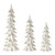 Set of 3 White and Brown Christmas Tree Tabletop Decors 24" - IMAGE 1
