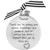 Matte Finish "Teacher" Print Christmas Ball Ornament - 2.75" (70mm) - White and Black - IMAGE 3