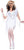 Womens White and Silver Haunted Chained Halloween Costume - Large (10-12) - IMAGE 1