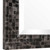 36" Brown and Clear Contemporary Rectangular Wall Mirror - IMAGE 3