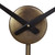 24" Black Modern Brushed Industrial Table Clock - IMAGE 4
