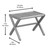22.5" Espresso Brown Solid Rectangular Large Stool - IMAGE 2