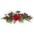 Poinsettia and Berries Christmas Tripe Pillar Candle Holder - 32" - IMAGE 2