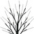 LED Lighted Brown Christmas Twig Tree - 24" - Warm White Lights - IMAGE 3