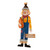 36" Orange and Blue 'Happy Harvest' Scarecrow Yard Stake Thanksgiving Sign Decor