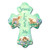 Little Lambs 'Jesus Loves Me' Wall Cross - 8" - IMAGE 1