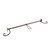 7.5" x 43" Hickory Brown Slim Single Door Garland Christmas Hanger - IMAGE 1
