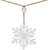 4.75" Snowflake and Frosted Pine Christmas Garland with Wooden Beads - Unlit - IMAGE 6