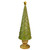 Christmas Tree Cone on Pedestal with Star Topper Decoration - 17" - Green - IMAGE 1