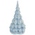 Layered Ceramic Christmas Tree Decoration - 10.5" - Blue - IMAGE 4