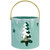 Pine Tree and Star Cutout Tea Light Christmas Candle Holder - 4.25" - Green - IMAGE 3